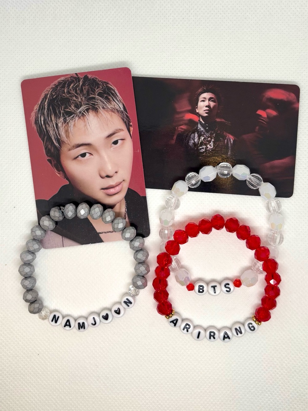 (5pcs) BTS RM NAMJOON BIAS BUNDLE Photocard Bracelet Keychain ARIRANG 2026